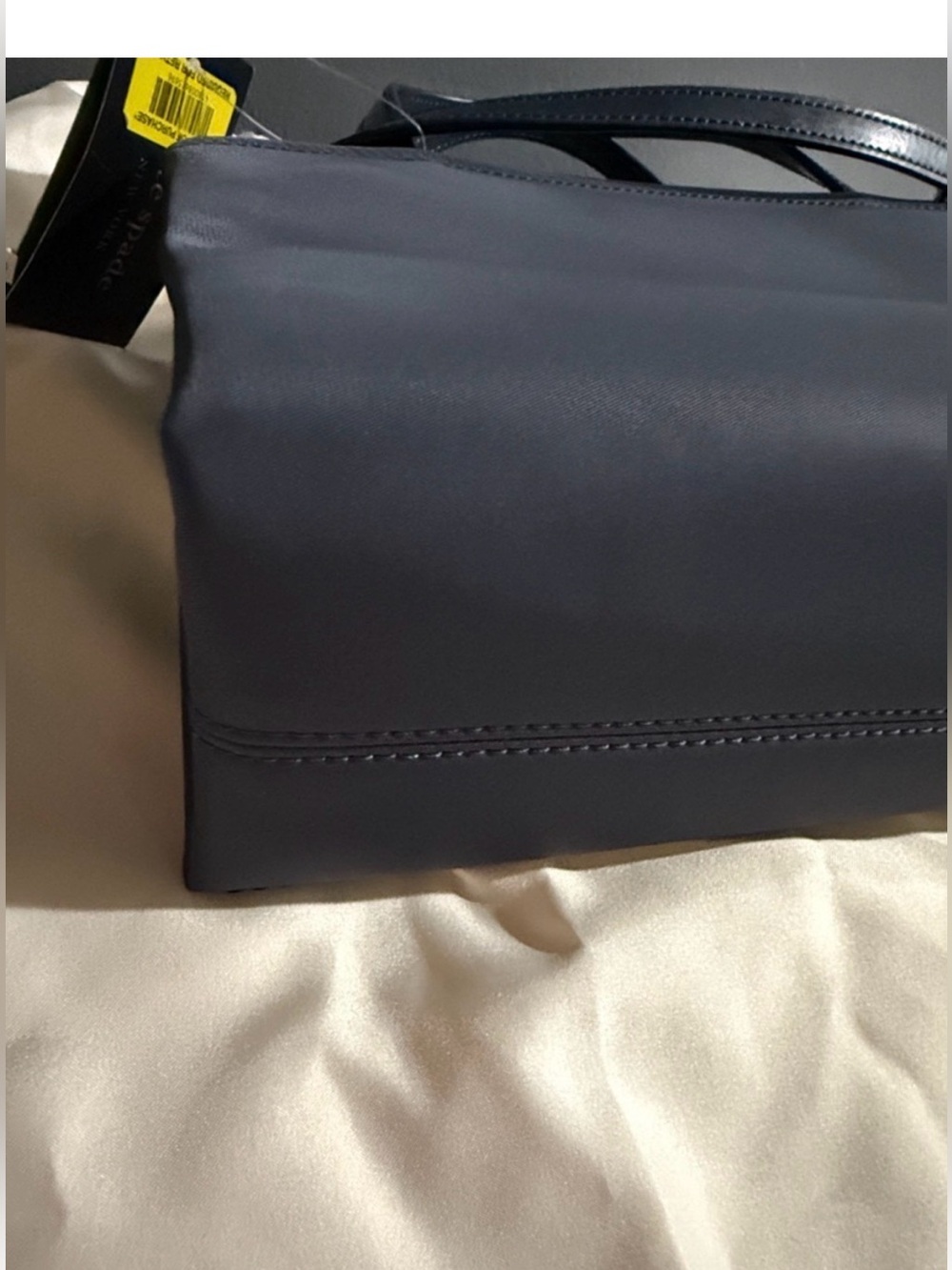 Kate Spade Sam Icon Gingham Sequin Tote w/ Branded Dusty & Daisy Charm - NWT - Picture 6 of 10